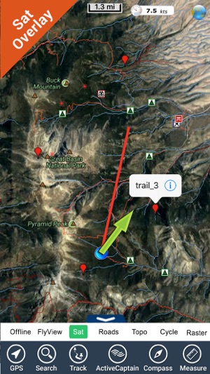 Great Basin National Park - GPS Map Navi