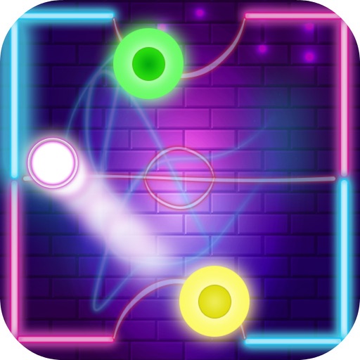 Neon Air Hockey Play iOS App