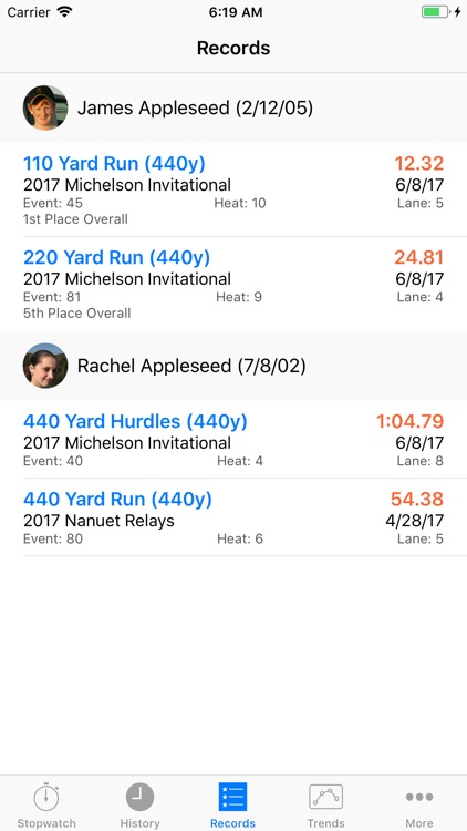 RaceKeeper Track
