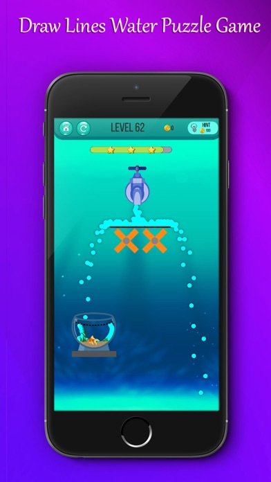 Lucky Fish Draw Physics Puzzle screenshot 2