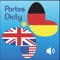 This app features a list of over 500 useful German and English phrases with native speaker recorded audio (English and German speakers) from 14 different categories