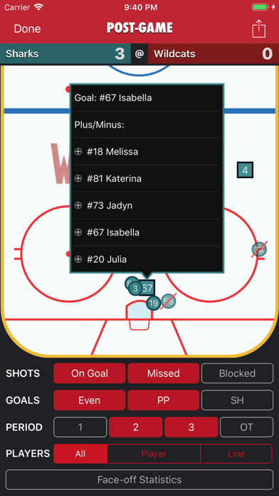 Goaliath Hockey Stats Trackerのおすすめ画像9