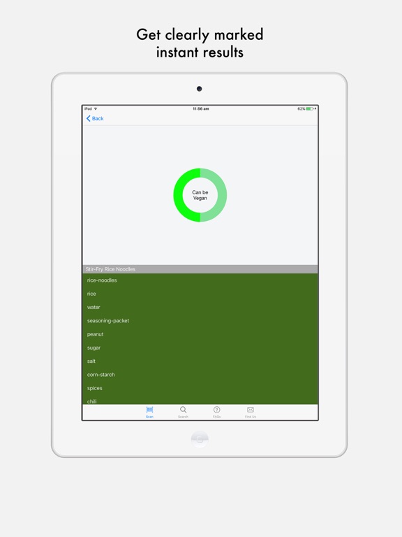 iPad Image of Vegan Scanner - Is it Vegan?