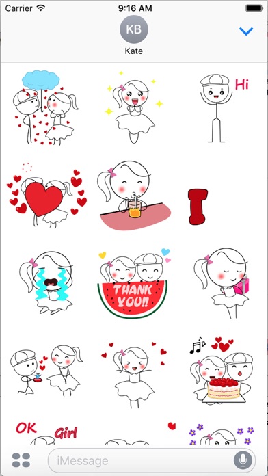 Datie Couple - Love Emoji GIF screenshot 2