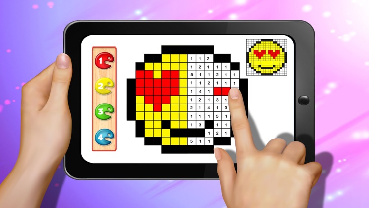 Emoji Color By Number Book