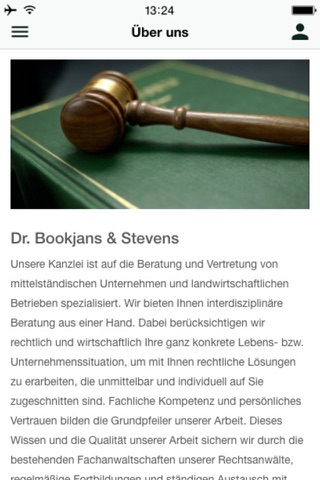 Kanzlei Dr. Bookjans & Stevens screenshot 2