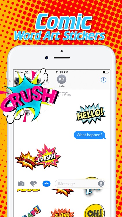 Comic Word Art Stickers