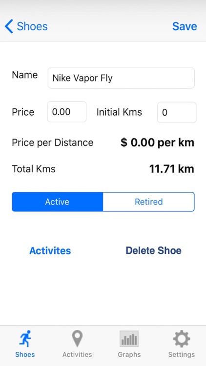 Mobile Shoe Tracker