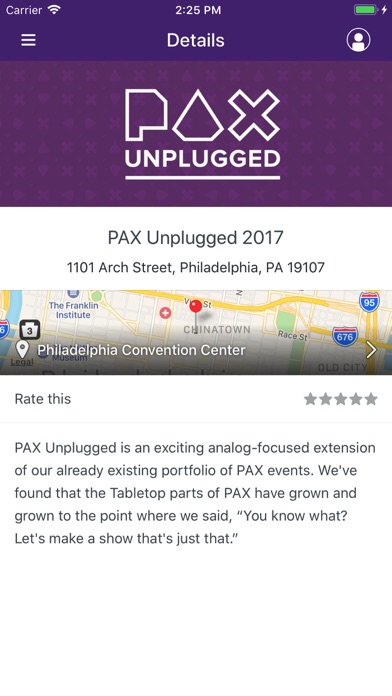 PAX Unplugged Mobile App screenshot 2