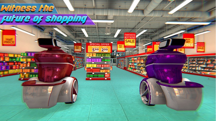 Futuristic Robot Shopping Cart screenshot-3