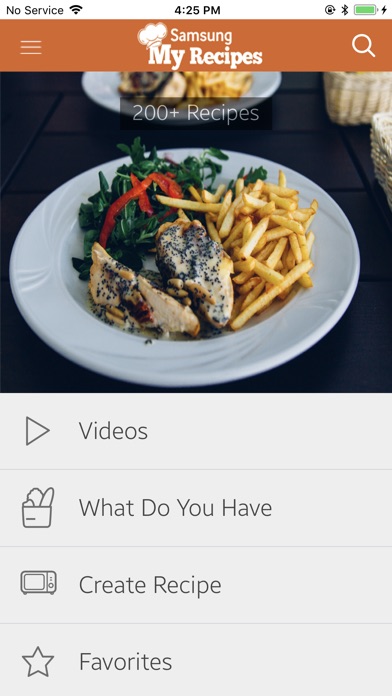 SamsungMyRecipes screenshot 2