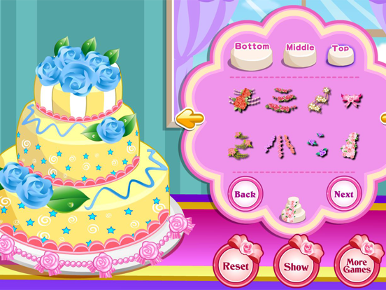 Rose Wedding Cake Cooking Game screenshot 4