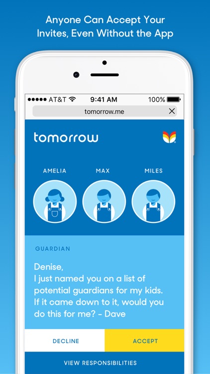 Tomorrow - The simple way to keep your family safe screenshot-3