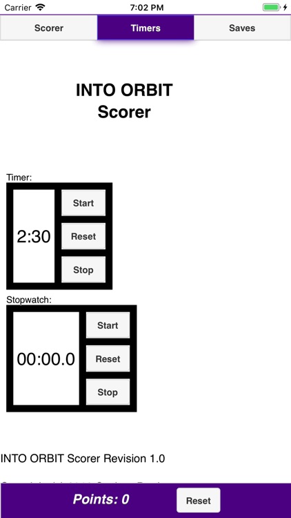 FLL INTO ORBIT Scorer