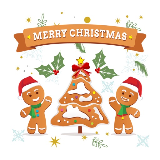 Gingerbread Christmas Stickers