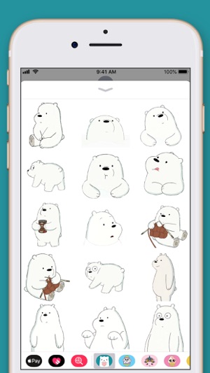 Cute Bear Kawaii Stickers(圖4)-速報App