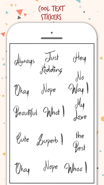 Typography Stickers
