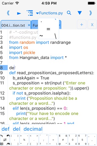 Python3.4 IDE-run code,outline screenshot 3