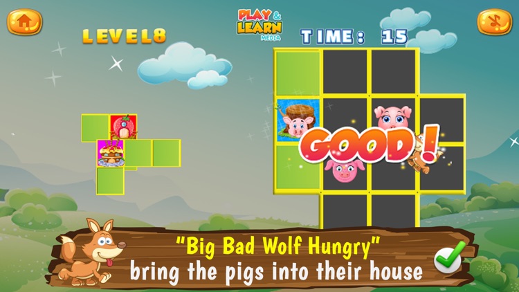 Three Little Pigs Puzzles screenshot-3