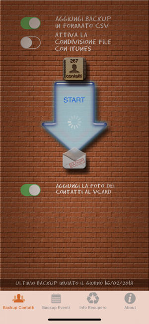 ‎Backup Contatti Screenshot