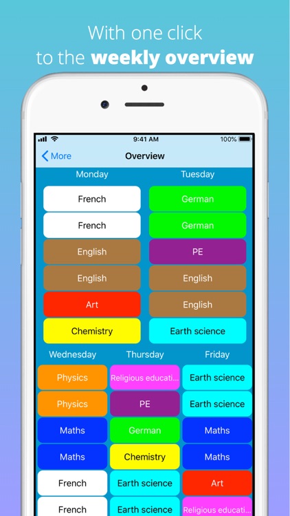 The intuitive TimeTable