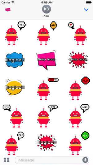 Intergalactic Action Robot Stickers(圖5)-速報App