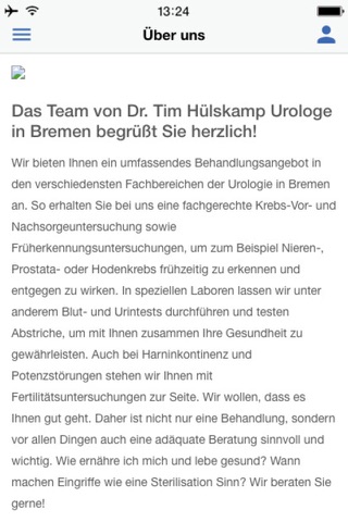 Dr. Tim Hülskamp Urologie screenshot 2