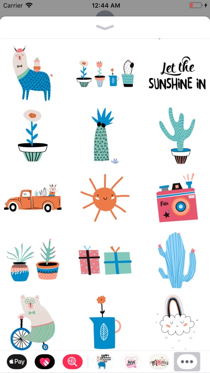 Summer Animal N Cactus Sticker