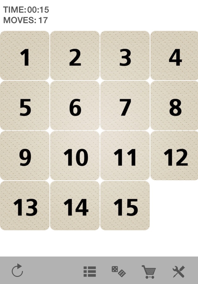 Fifteen sliding tiles puzzle screenshot 4