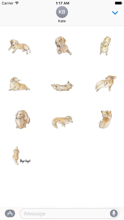 Weeniemoji - Miniature Dachshund Dog Sticker