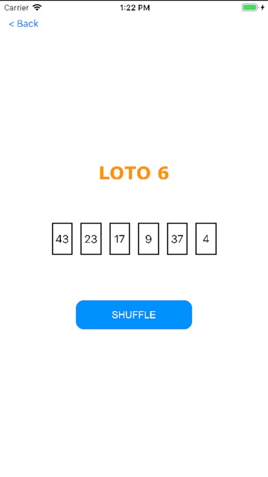 Loto Simulator screenshot 3