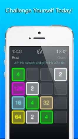 Game screenshot 2048 Neon - Number Puzzle Game mod apk