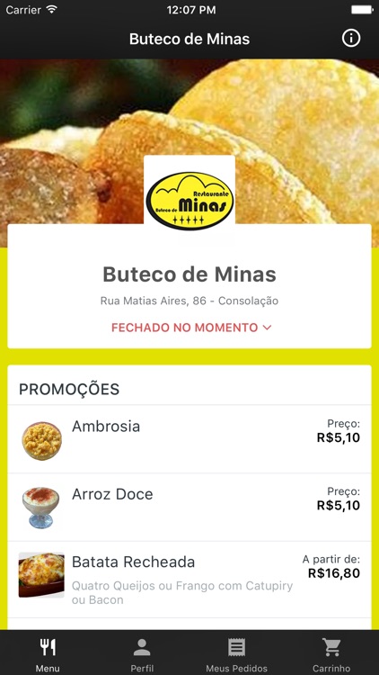 Buteco de Minas Delivery