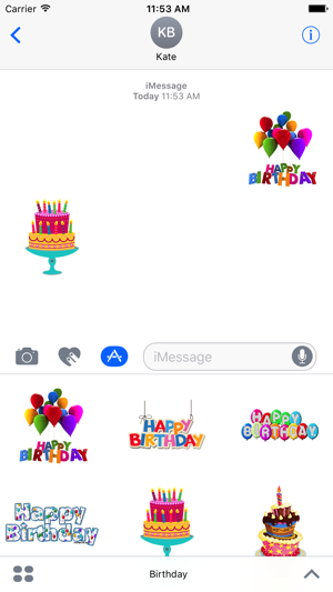 Birthday Stickers Celebration