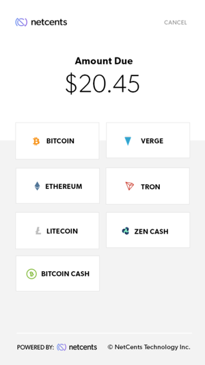 NetCents Merchant Gateway