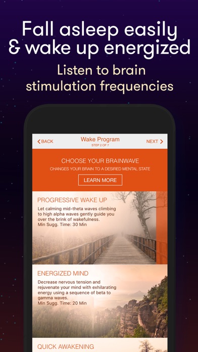 Alarm Clock Sleep Sounds Free: Guided Meditation for Relaxation Cycle, Hypnosis and insomnia screenshot