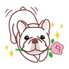 Cute French Bulldog - Frenchiemoji Sticker