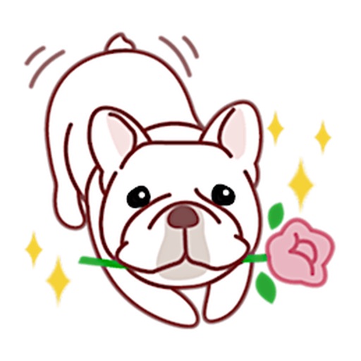 Cute French Bulldog - Frenchiemoji Sticker icon