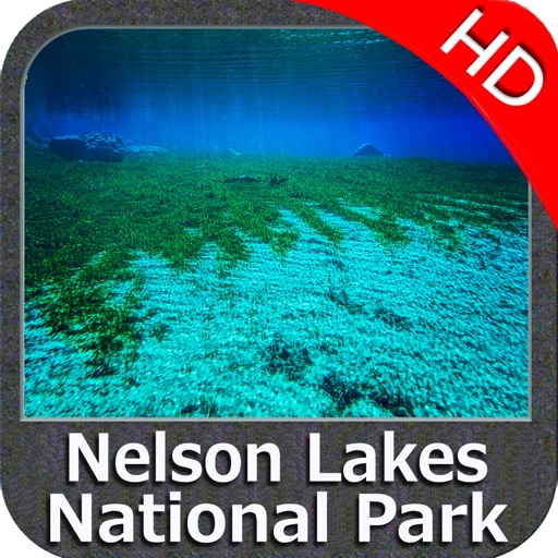 Nelson Lakes National Park HD GPS charts Navigator by Flytomap