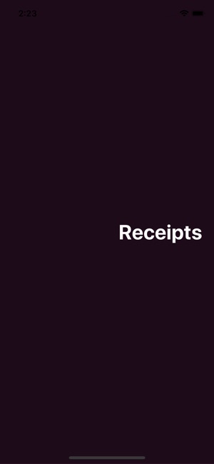 Receipts - Simple Tracker