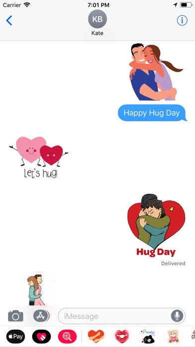 Hug Day Animated Valentines screenshot 2