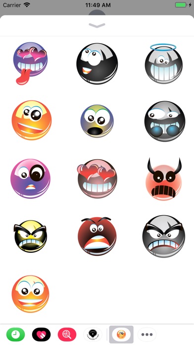 Stranger scary stickers emoji screenshot 2