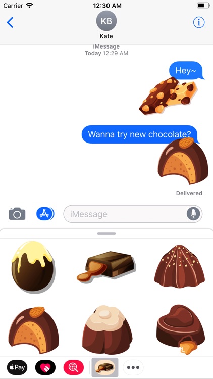 Chocolate Bonbons Stickers