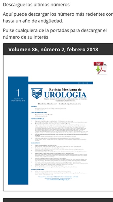 Revista Mexicana de Urología screenshot 3