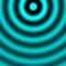 A simulation of a ripple tank, or wave tank