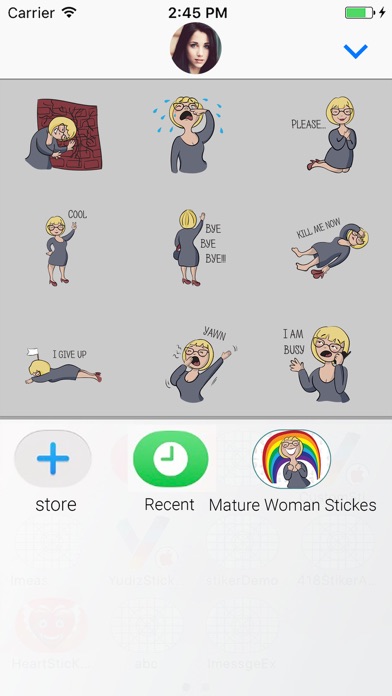 Avatar woman Animated Stickers screenshot 4