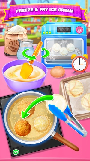 Deep Fried Ice Cream - Summer Desserts Food Maker(圖2)-速報App