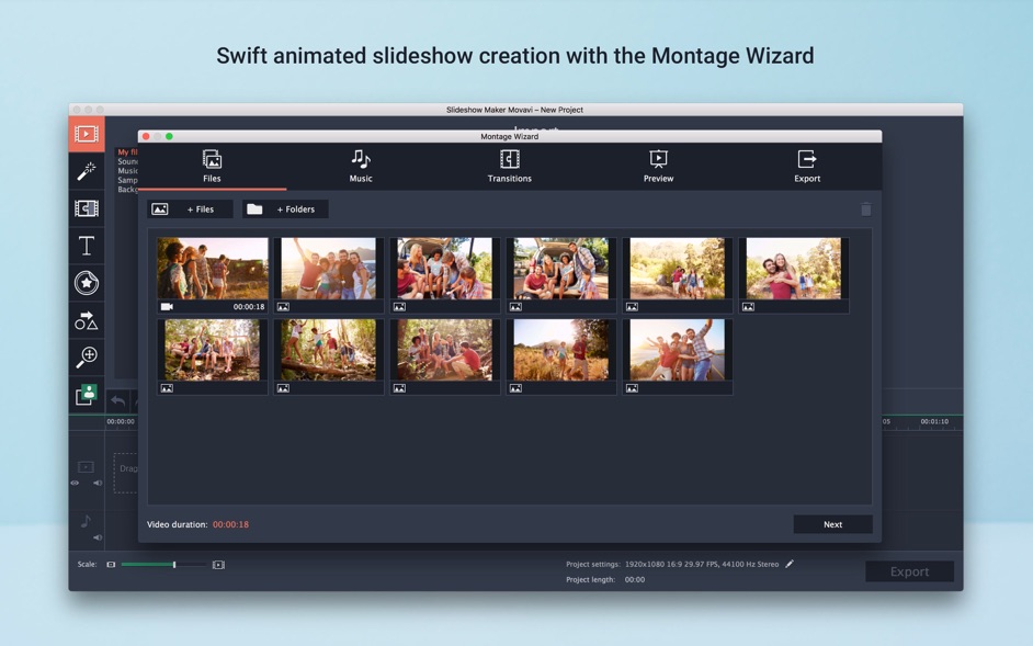 Slideshow Maker Movavi 4.0  Create movies from photos