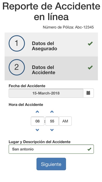 Reporte Accidente screenshot 4