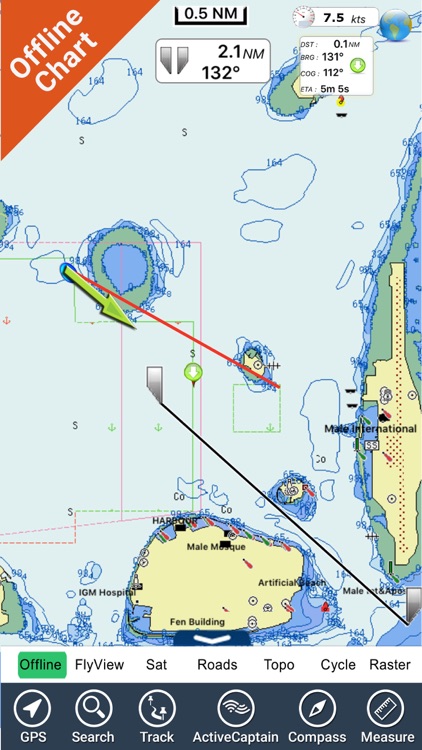 Maldives GPS Map Navigator screenshot-3